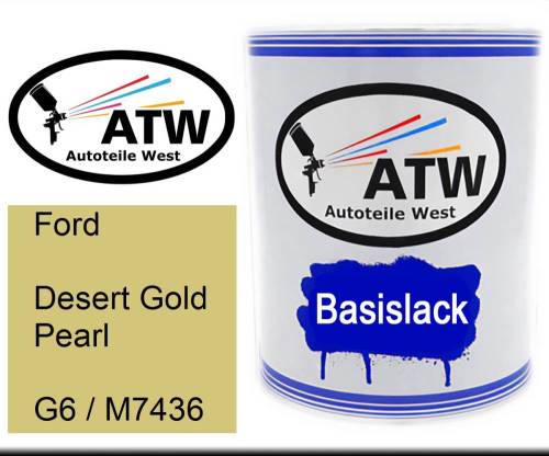Ford, Desert Gold Pearl, G6 / M7436: 1L Lackdose, von ATW Autoteile West.